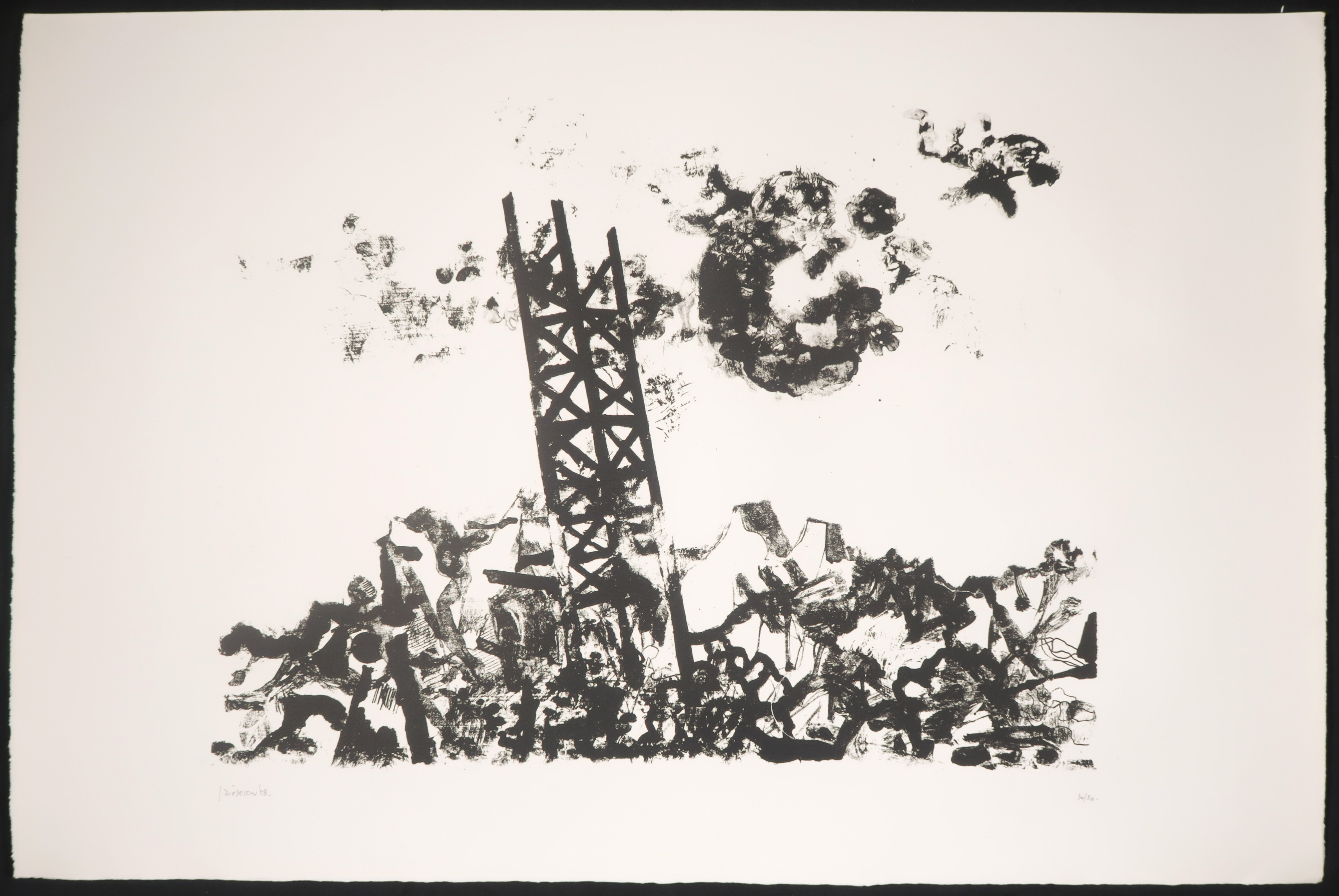 Jef Diederen - Litho, Zonder titel kopen? Bied vanaf 35!