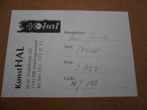 Nic Jonk - Zeefdruk. Titel, "Vrouw". kopen? Bied vanaf 120!