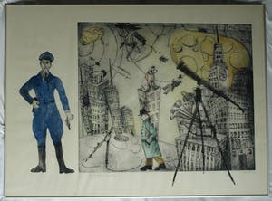 Margit Willems - Zeer grote ingelijste ets , When you dance, you do not Tango – 1989 - nr. 5 / 7 kopen? Bied vanaf 100!