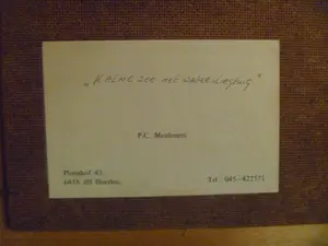 Peter Meuleners - Kalme zee met watervliegtuig , gesigneerd en ingelijsd kopen? Bied vanaf 35!