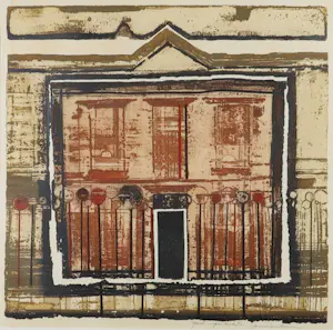 Anne Huitema - Ets en aquatint, Gevel - Ingelijst kopen? Bied vanaf 35!