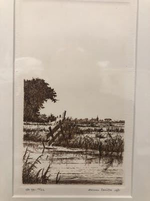 Harmen Kooistra - Landschap met molen kopen? Bied vanaf 20!