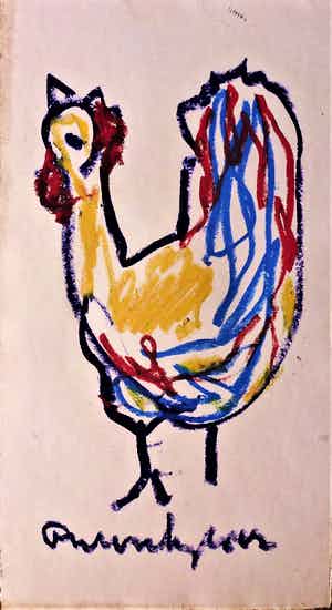 Anton Heyboer - De oervogel . verkocht voor € 275!