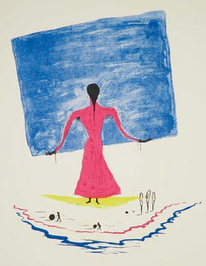 Henk Visch - Litho, Zonder titel kopen? Bied vanaf 60!