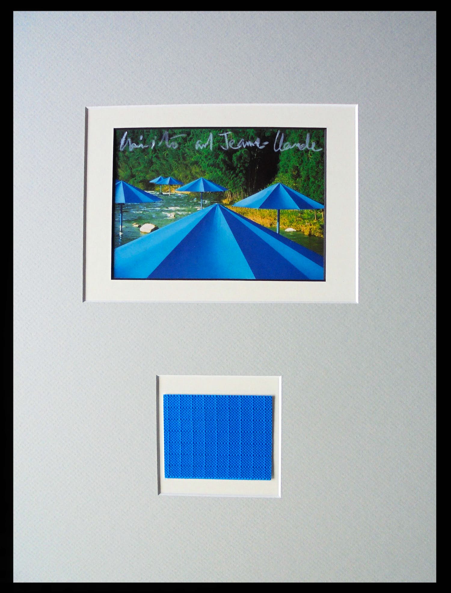 Christo - Project The Blue Umbrellas Japan - 1984/91 - handgesigneerd -ready to frame verkocht voor € 159!