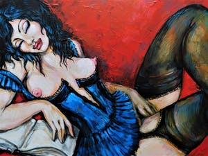 Natia Antadze - "Dame mit Buch" kopen? Bied vanaf 1!