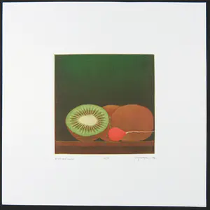 Buy Joop Vegter - Mezzotint, Kiwis and radish? Bid from 50!