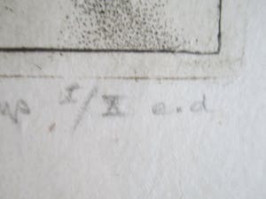 Carla Kleekamp - Ingelijste ets "Invocations (Ton de Leeuw)" kopen? Bied vanaf 70!