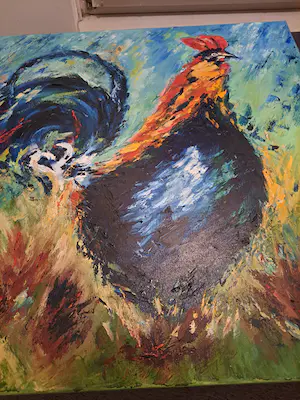 Niet of onleesbaar gesigneerd - Mooie haan kopen? Bied vanaf 1!