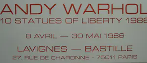 Andy Warhol - Affiche - 10 Statues of Liberty - Paris kopen? Bied vanaf 1!