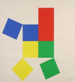 Bob Bonies - Zeefdruk, Molen II - Ingelijst kopen? Bied vanaf 40!