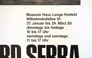 Richard Serra - tentoonstellingsaffiche kopen? Bied vanaf 40!