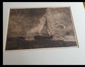 Frederik Hendrik Weissenbruch - zeilschip bruin/zwart/wit kopen? Bied vanaf 50!