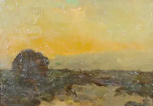 Aris Knikker - Olieverf op paneel, Landschap - Ingelijst kopen? Bied vanaf 100!