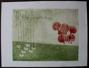 Jan Montyn - Ets/aquatint: Tropical garden - 1973 kopen? Bied vanaf 115!