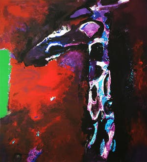 Nico Molenkamp - Giraffe ‘s nachts, zeefdruk (prachtig ingelijst, groot!) kopen? Bied vanaf 1!