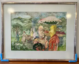Peter Gentenaar - Grote Aquarel van Peter Gentenaar kopen? Bied vanaf 100!