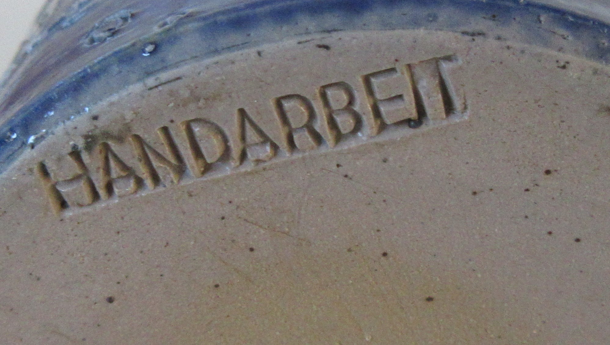 Niet of onleesbaar gesigneerd - Moderne Westerwald steengoed zoutglazuren vaas met incisie decor vissen kopen? Bied vanaf 1!