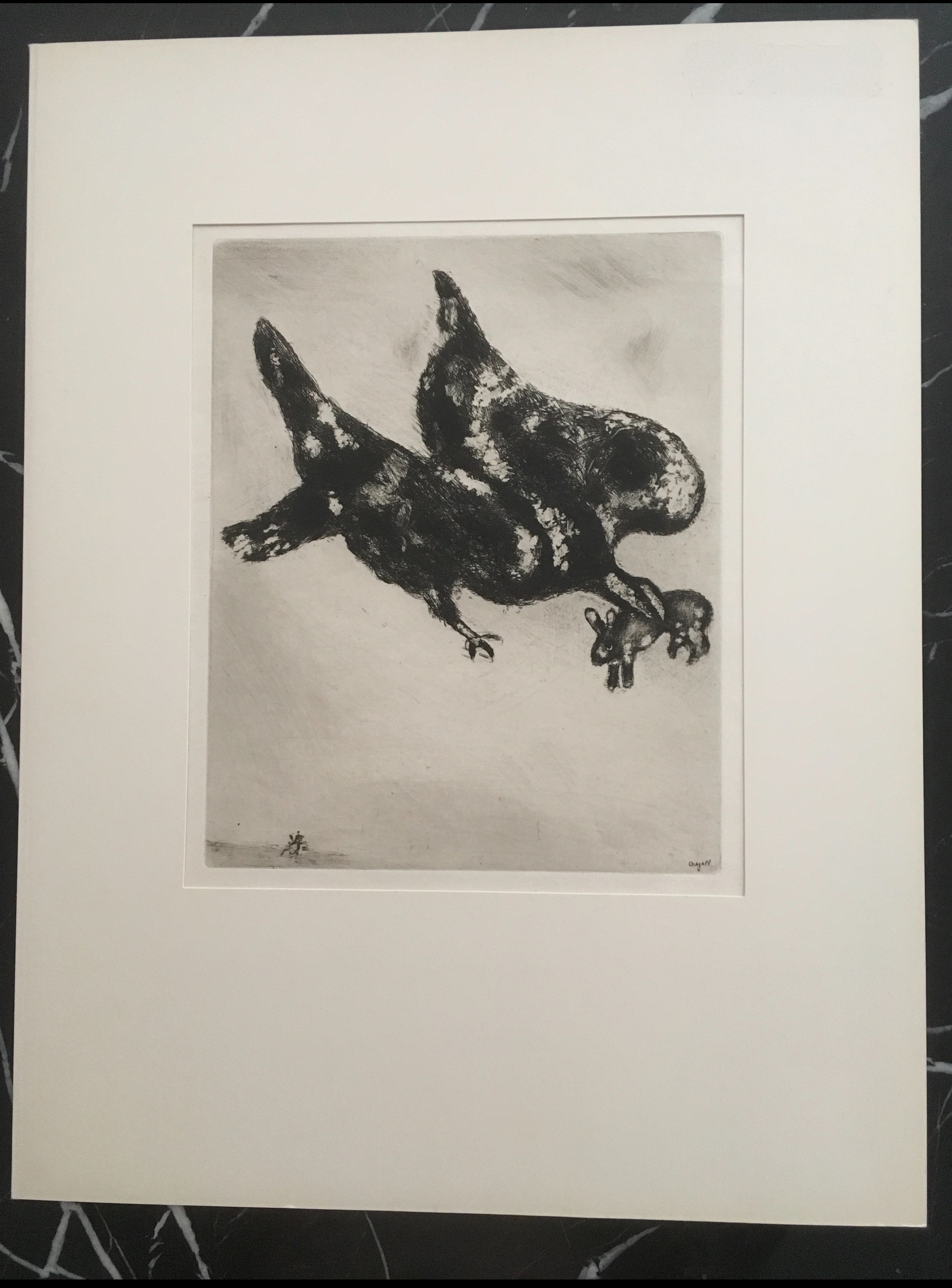 Marc Chagall - L’ aigle et l’escarbot verkocht voor € 1150!