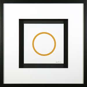 Sol LeWitt - Zeefdruk uit de serie 'Five Geometric Figures in Five Colors' - Ingelijst verkocht voor € 1!