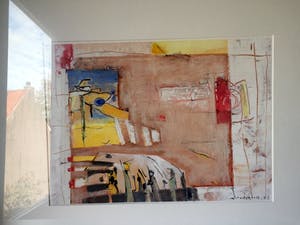 Anneke Peereboom - "Brown Sugar" - Acryl op Papier, Mooi Ingelijst kopen? Bied vanaf 125!