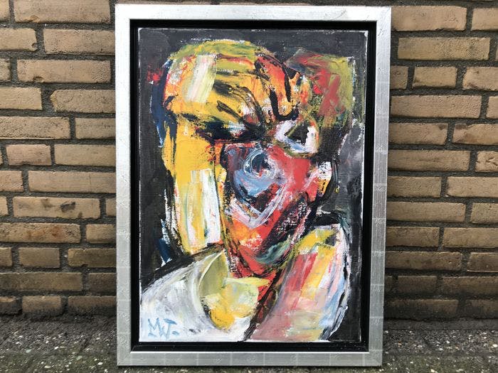 Martin van Wordragen - Olieverf op doek - Lolbroek 2003 verkocht voor € 450!