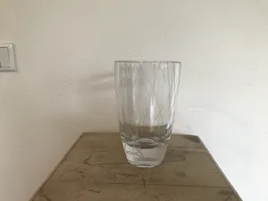 Royal Leerdam - Mooie gegraveerde kristallen vaas kopen? Bied vanaf 50!