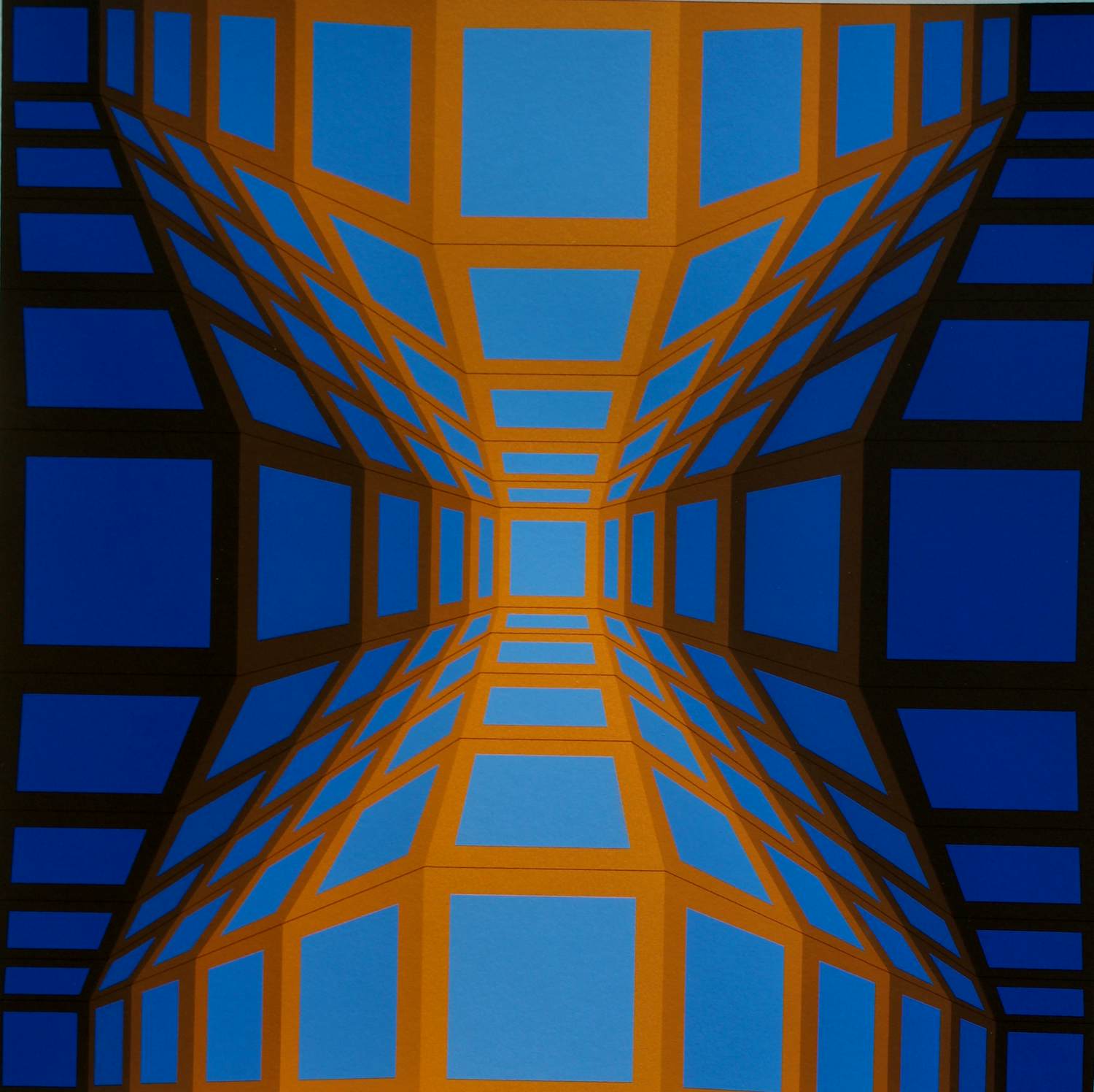 Victor Vasarely - Zeefdruk: Kek Egg II kopen? Bied vanaf 299!