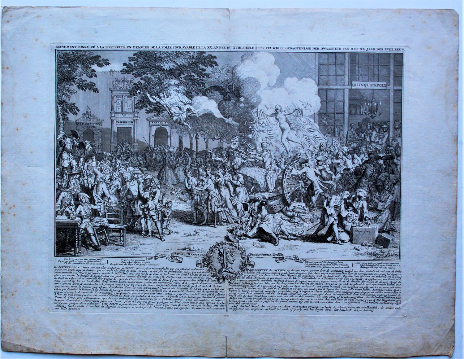 Bernard Picart - Beurskrach - Ter eeuwiger gedagtenisse der dwaasheid van 1720 kopen? Bied vanaf 35!