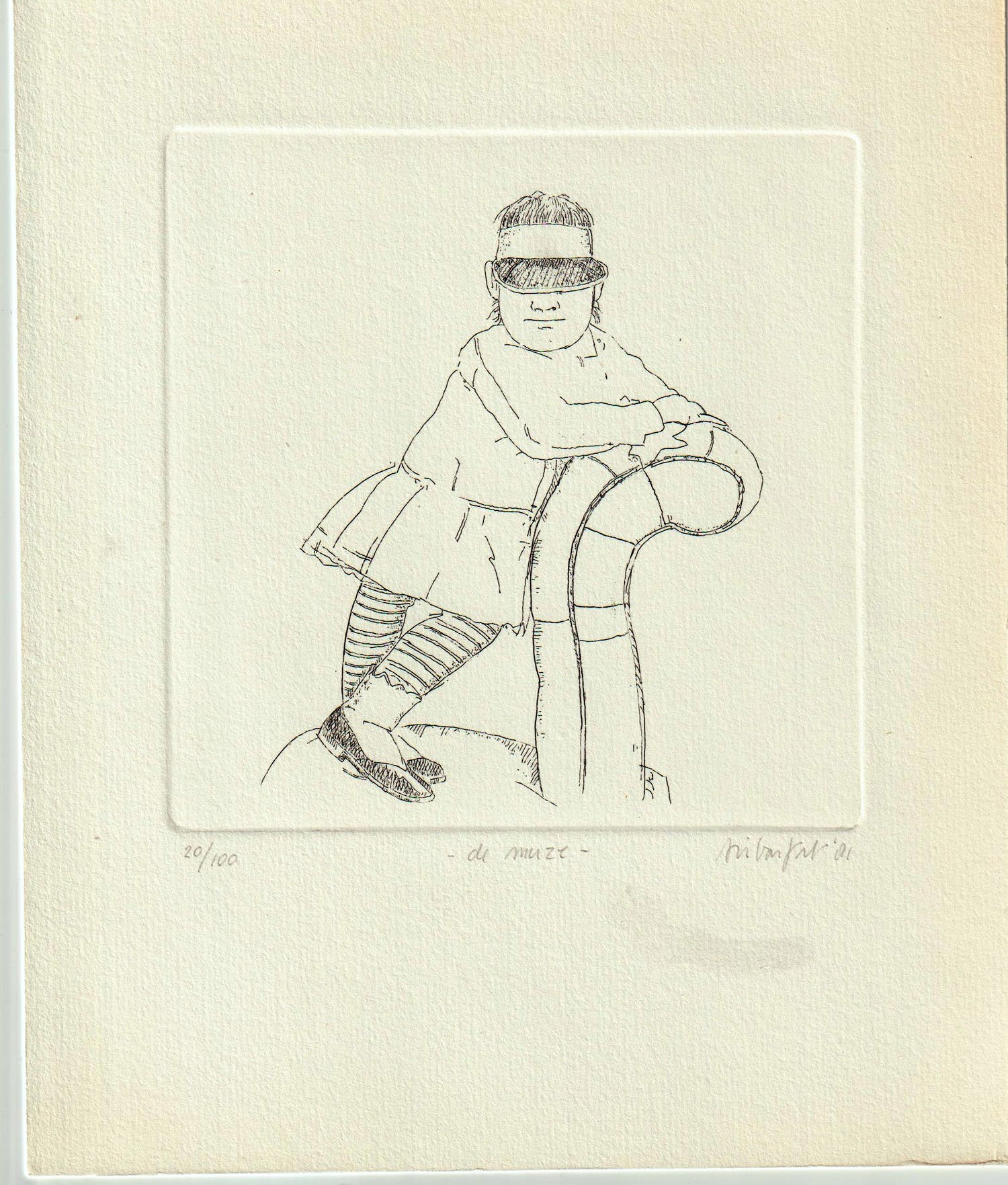Arie van Geest - ets en boek verkocht voor € 25!