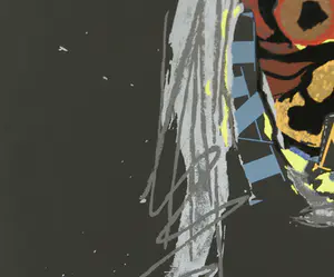 Antonio Saura - Zeefdruk, Dama II - Ingelijst kopen? Bied vanaf 50!