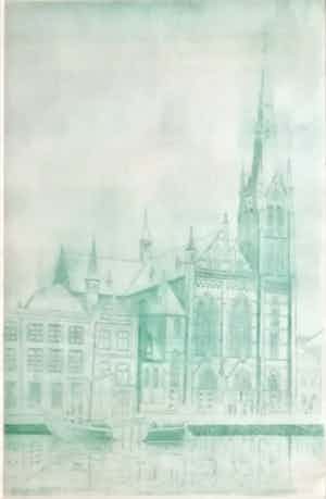 Poppe Damave - Haarlem (Spaarne kerk) verkocht voor € 35!