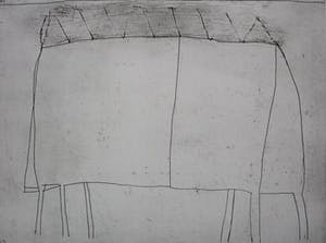 Klaas Gubbels - grote ets: tafel - 2005 kopen? Bied vanaf 275!