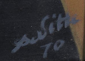 Franscz Witte - Olieverf op doek, Zonder titel - Ingelijst kopen? Bied vanaf 1!