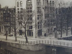 Dirk Harting - Ets , Hollandsche Levensverzekerings Bank Amsterdam – 1914 kopen? Bied vanaf 1!