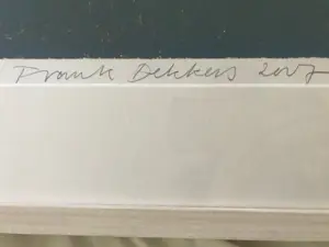 Frank Dekkers - houtsnede Zederik (ingelijst) kopen? Bied vanaf 150!