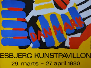Karel Appel - Tentoonstellingsaffiche Esbjerg Kunstpavillon kopen? Bied vanaf 50!
