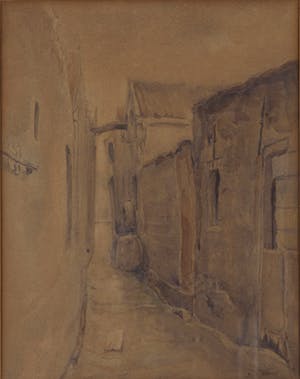 Bernard van der Leeuw - Steeg - Aquarel op papier - BKR Rotterdam kopen? Bied vanaf 20!