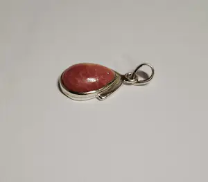 Nieuwe zilveren hanger met red stone Jaspis kopen? Bied vanaf 45!