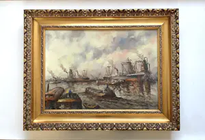 Wim Bos - Bedrijvigheid in de haven van Rotterdam kopen? Bied vanaf 200!