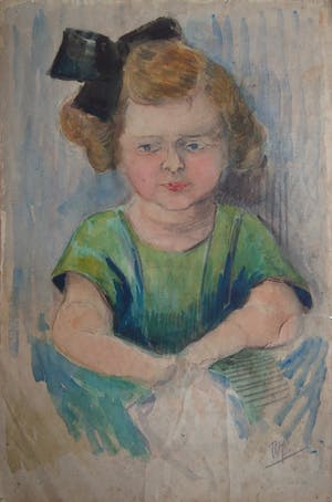 Niet of onleesbaar gesigneerd - Portret van een meisje kopen? Bied vanaf 10!