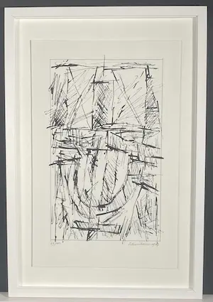 Jan Schoonhoven - Prachtig zeefdruk, gesigneerd & fraai ingelijst + Art Book : ZERO 4321 kopen? Bied vanaf 390!