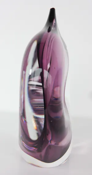 Studio Ahus - (Anne Dreutler), Paars glasobject kopen? Bied vanaf 150!