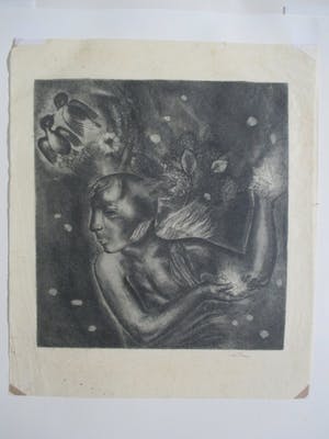 Etie van Rees - gesigneerde ets kopen? Bied vanaf 35!