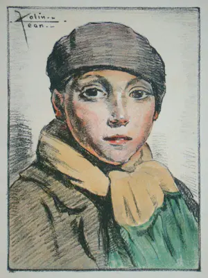 Jean Colin - L'Ecolier - 1931 - Originele lithografie - Gesigneerd kaufen? Bieten Sie von 50!