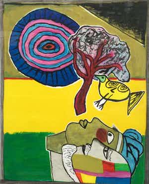 Corneille - C3512 - Man en vrouw met vogel verkocht voor € 200!