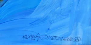 Michel van Overbeeke - C3541 - Abstracte compositie met blauw kopen? Bied vanaf 475!