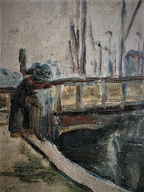 Hildegard Helene Anna Andereija - Zeldzaam 1931 olieverf "Ophaalbrug bij Zuidpoort Zierikzee Zeeland"gesigneerd kopen? Bied vanaf 1!