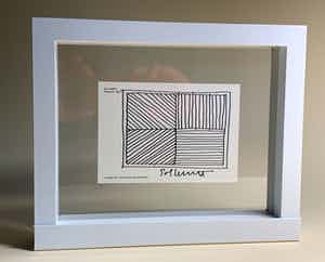 Sol LeWitt - unieke, gesigneerde tekening in inkt verkocht voor € 1!