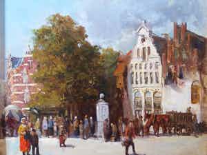 Gerard Johan Staller - Stadsgezicht verkocht voor € 250!
